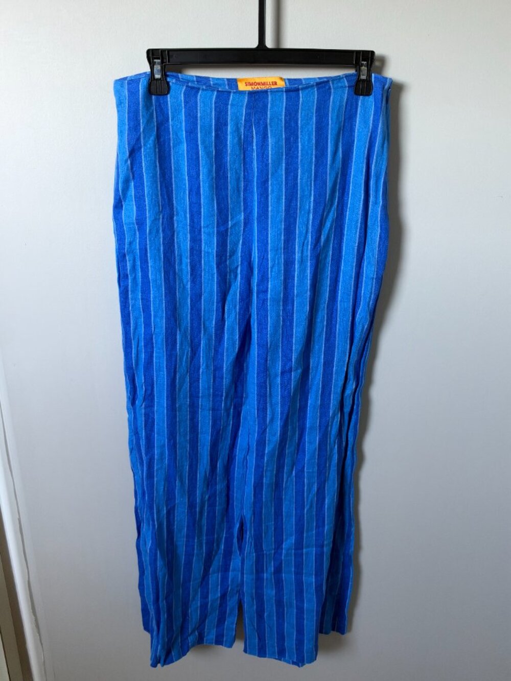 Simon Miller x Mango Striped Wide Leg Trousers Womens 6 Summer Vacation Pants
